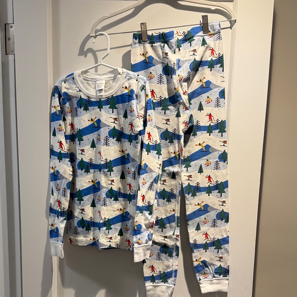 Hanna Andersson Kids Ski Adventure Pajama Set - Holiday Ski Slope HannaJams